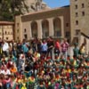 Colegio Madre del Divino Pastor de Sabadell en una peregrinación a Montserrat
